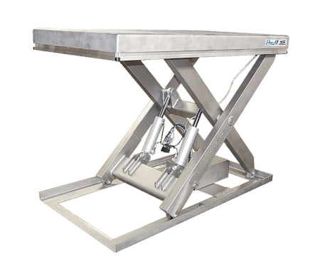 EdmoLift - Mesa elevadora de acero inoxidable para industria alimentaria y farmacéutica