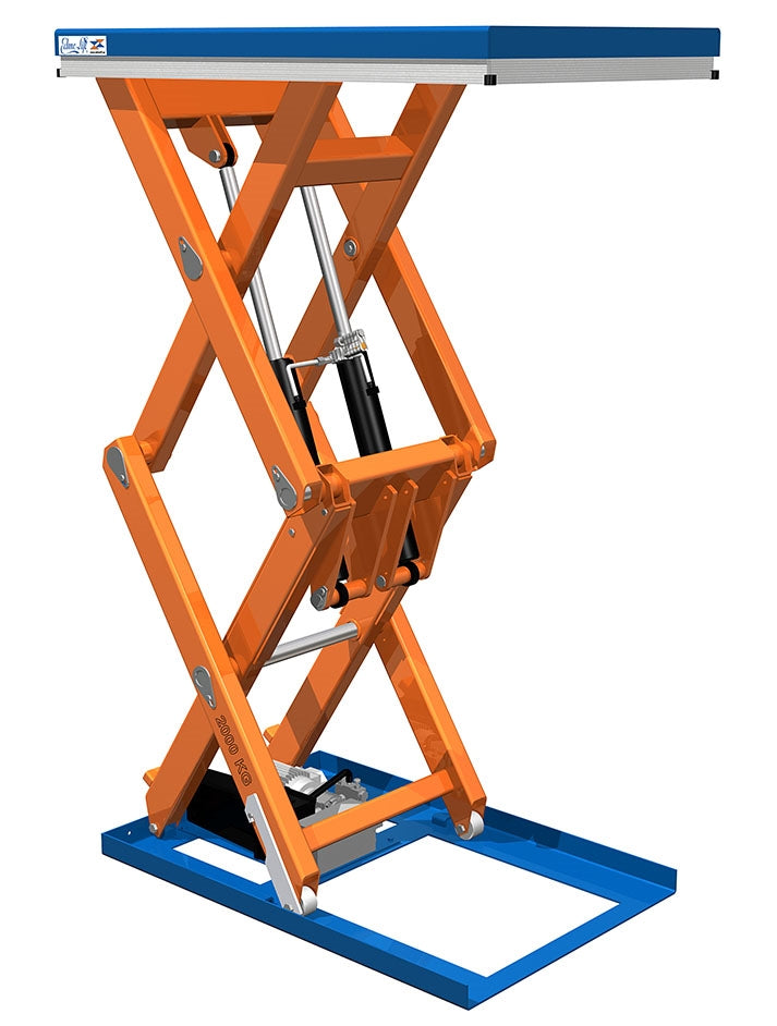 EdmoLift - Mesa elevadora de tijeras verticales dobles y triples