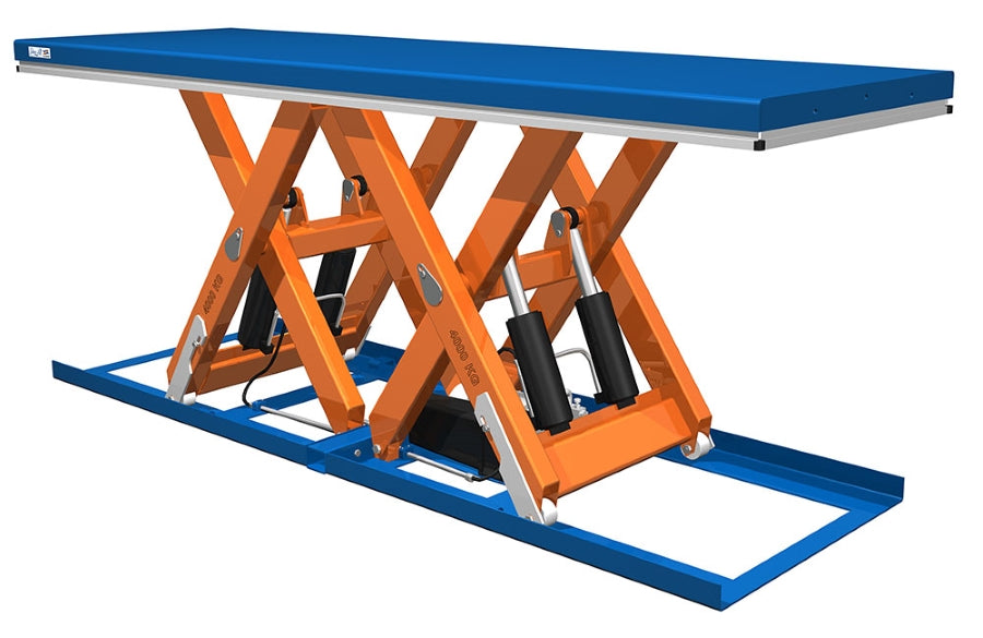 EdmoLift - Mesa elevadora de tijeras dobles horizontales para cargas largas