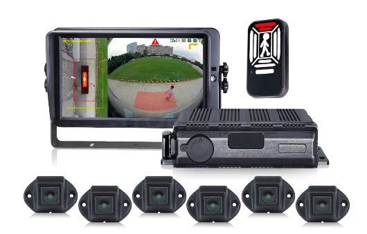 Sistema de Cámara "Visión 360IA con Pad Para Alerta de Peatones"